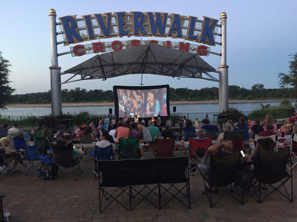 Inflatable Movie Screen bounce house rental tulsa
